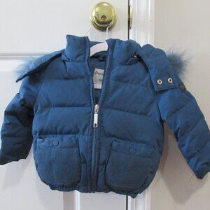 Pramie Baby Boy Blue Coat - 12 Months, Used, Great Condition